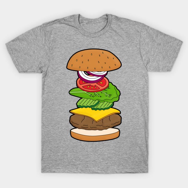 Burger T-Shirt by Braeprint